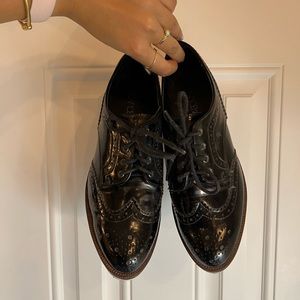 Black Platform Oxfords - Abound - Size 8